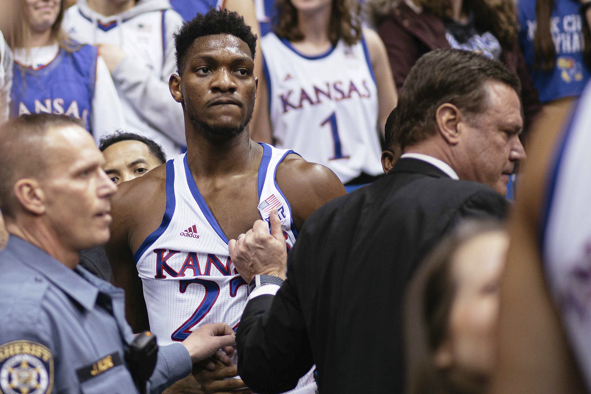 Big 12 suspends 2 KU, 2 KSU players after basketball brawl