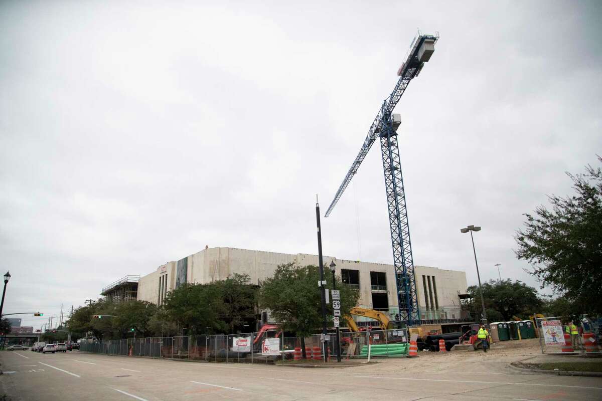 Future Midtown development under construction on Thursday, Jan. 23, 2020, in Houston, where a Sears used to be located in Midtown.