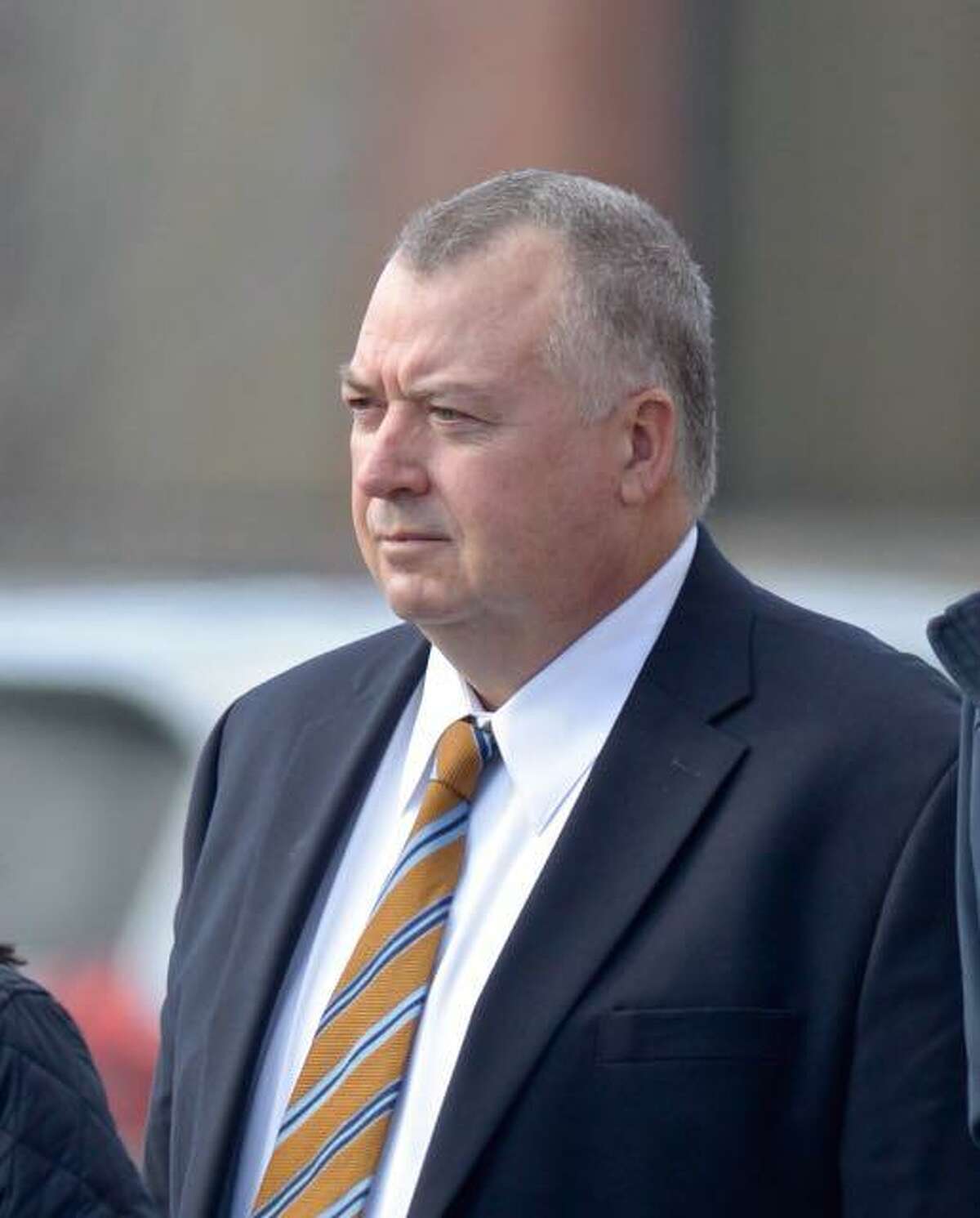 Former New Milford CIO Kendrick Protzmann leaves the Litchfield Judicial District courthouse in Torrington on Friday morning January 24, 2020 in Torrington, Connecticut.