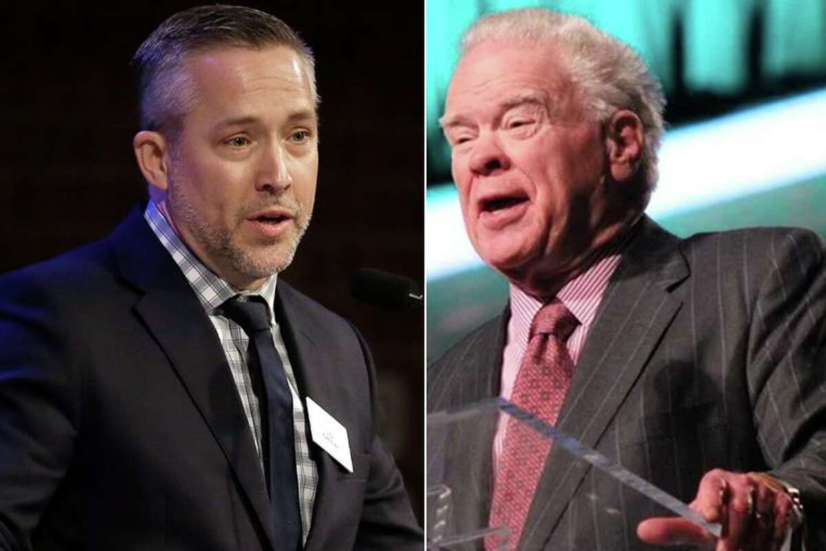 J.D. Greear, (left) president of the Southern Baptist Convention, criticized former SBC leader Paige Patterson, who was fired from a Ft. Worth seminary in 2018 for mishandling sexual abuse claims.