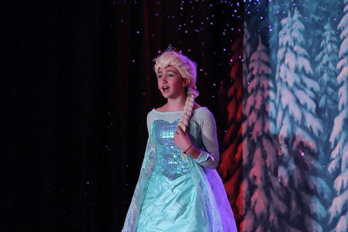 Riverside School student Elsa Fernandez played, appropriately, the part of Elsa in the school's production of "Frozen" the musical.