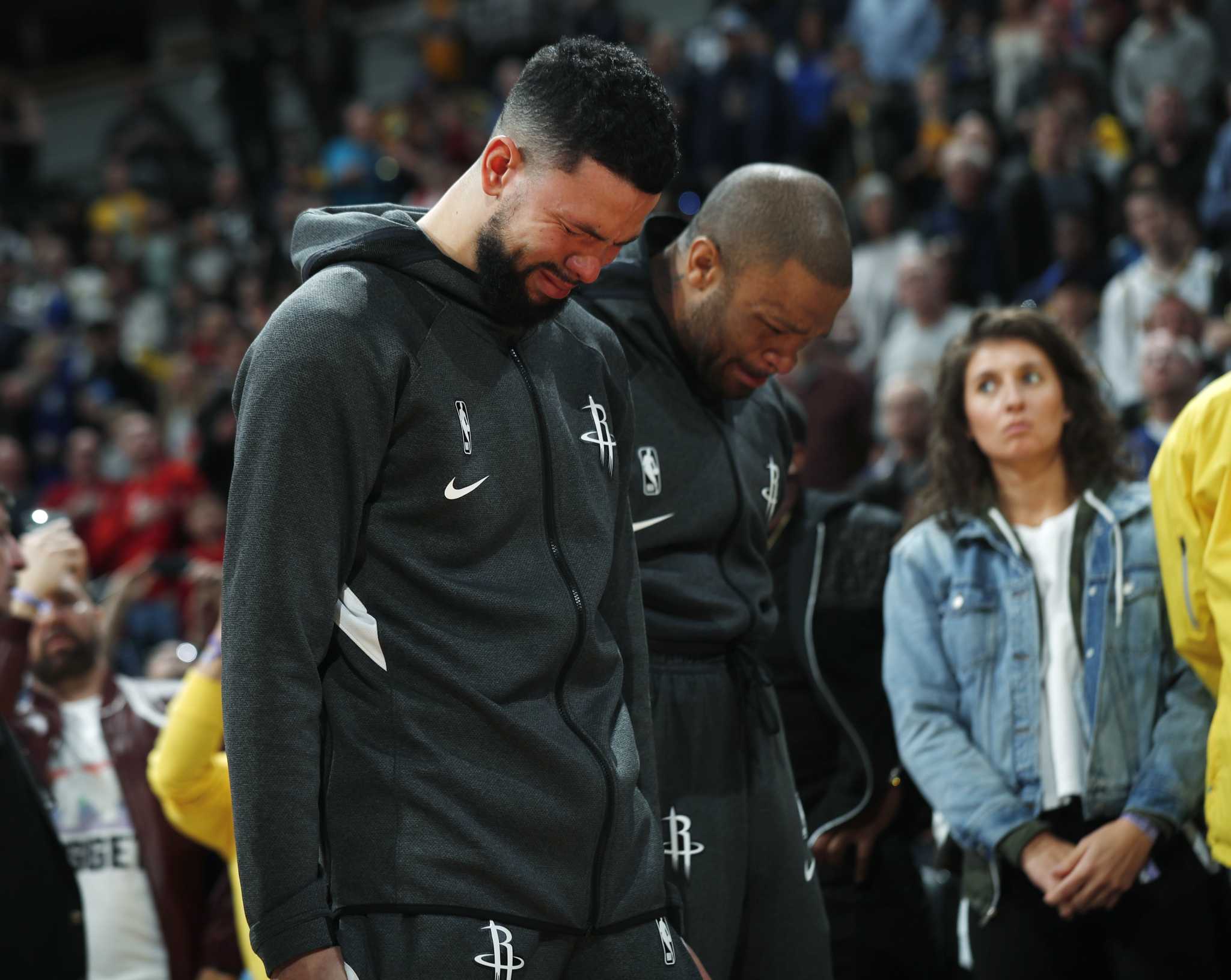 Moment of silence for Kobe Bryant before Rockets-Nuggets game