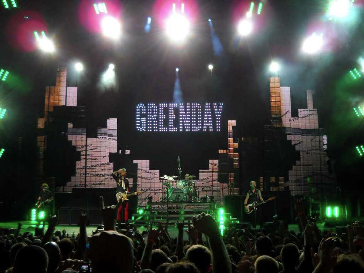 Green Day's performs live with the band at The Comcast Theatre in Hartford on Thursday evening Aug. 12, 2010.