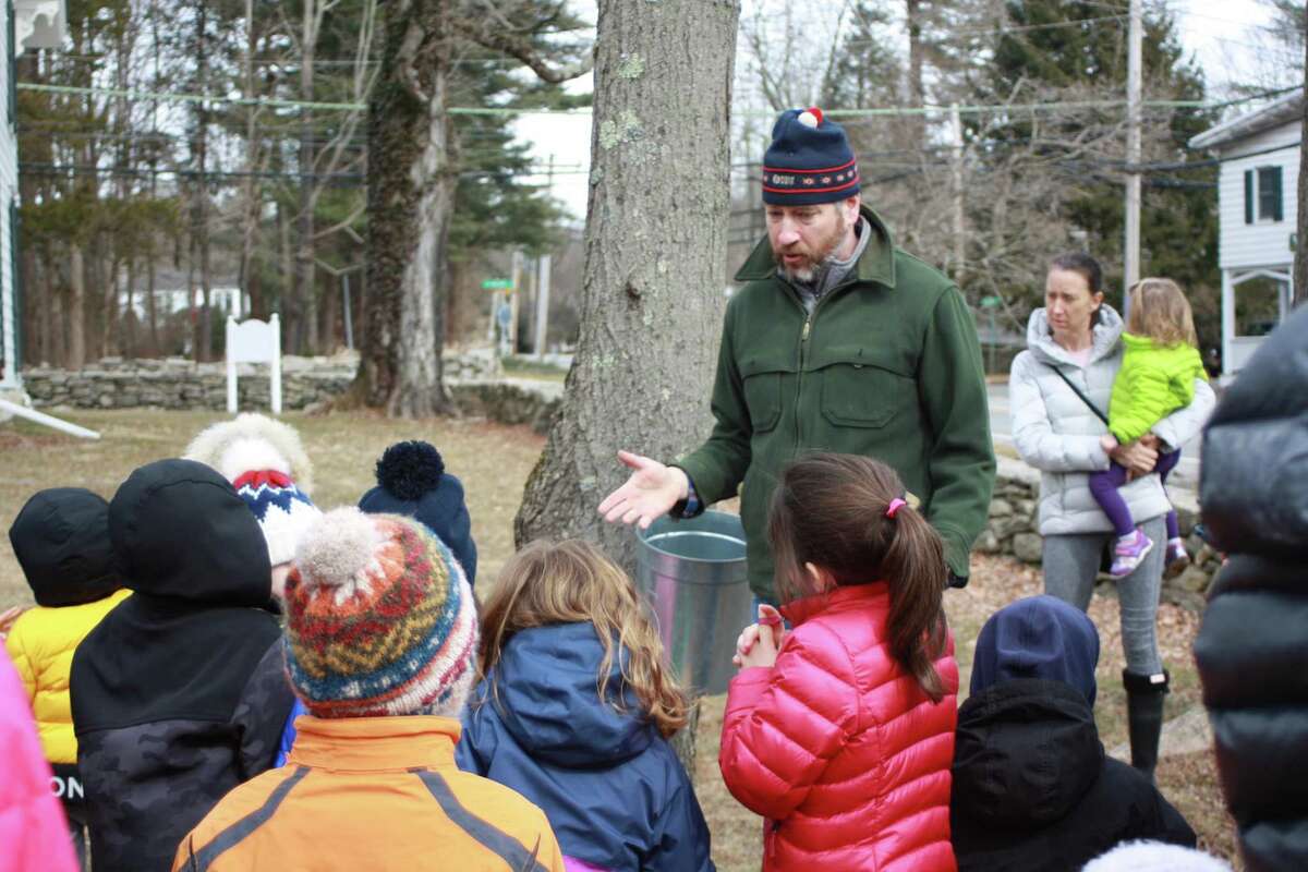 Maple syrup demonstrations will be on tap at Greenwich Land Trust’s Maple Sugar Day Feb. 22.