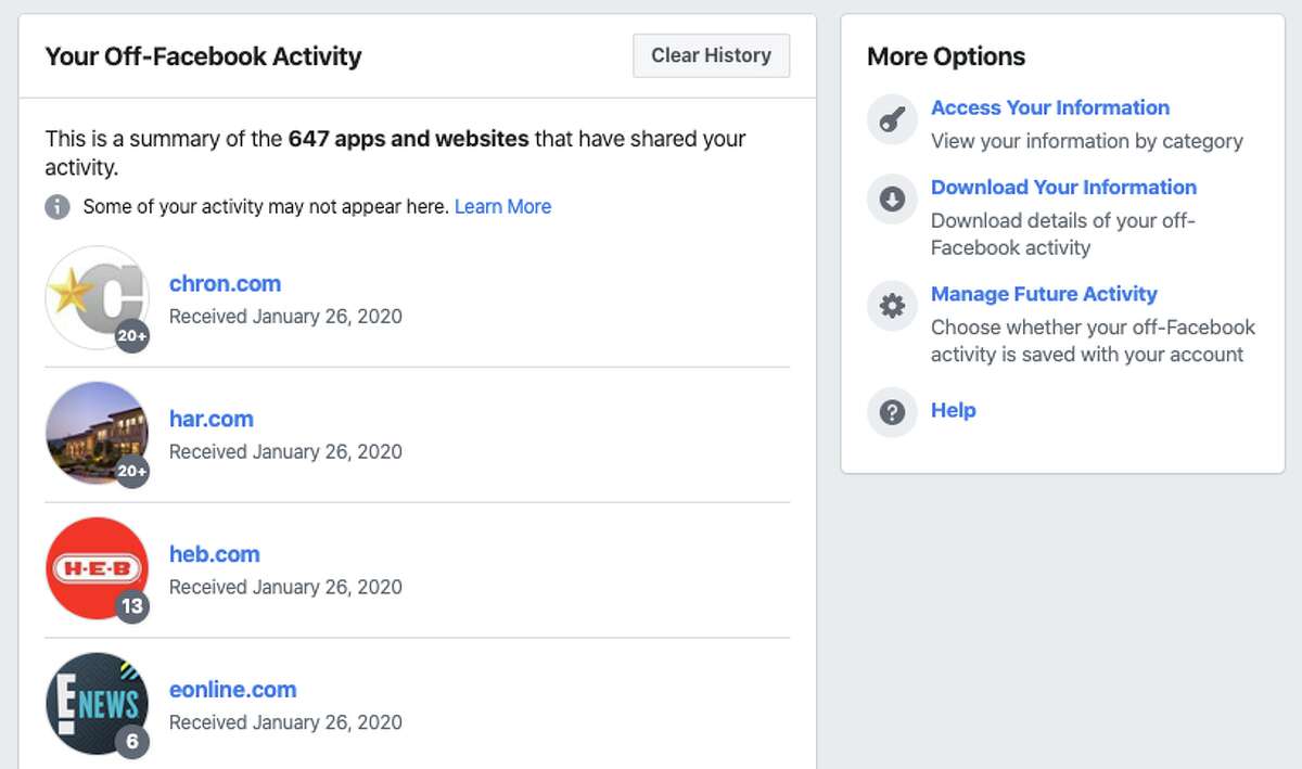 Facebook on Jan. 28, 2020, rolled out new privacy controls that let its users manage data from off Facebook.