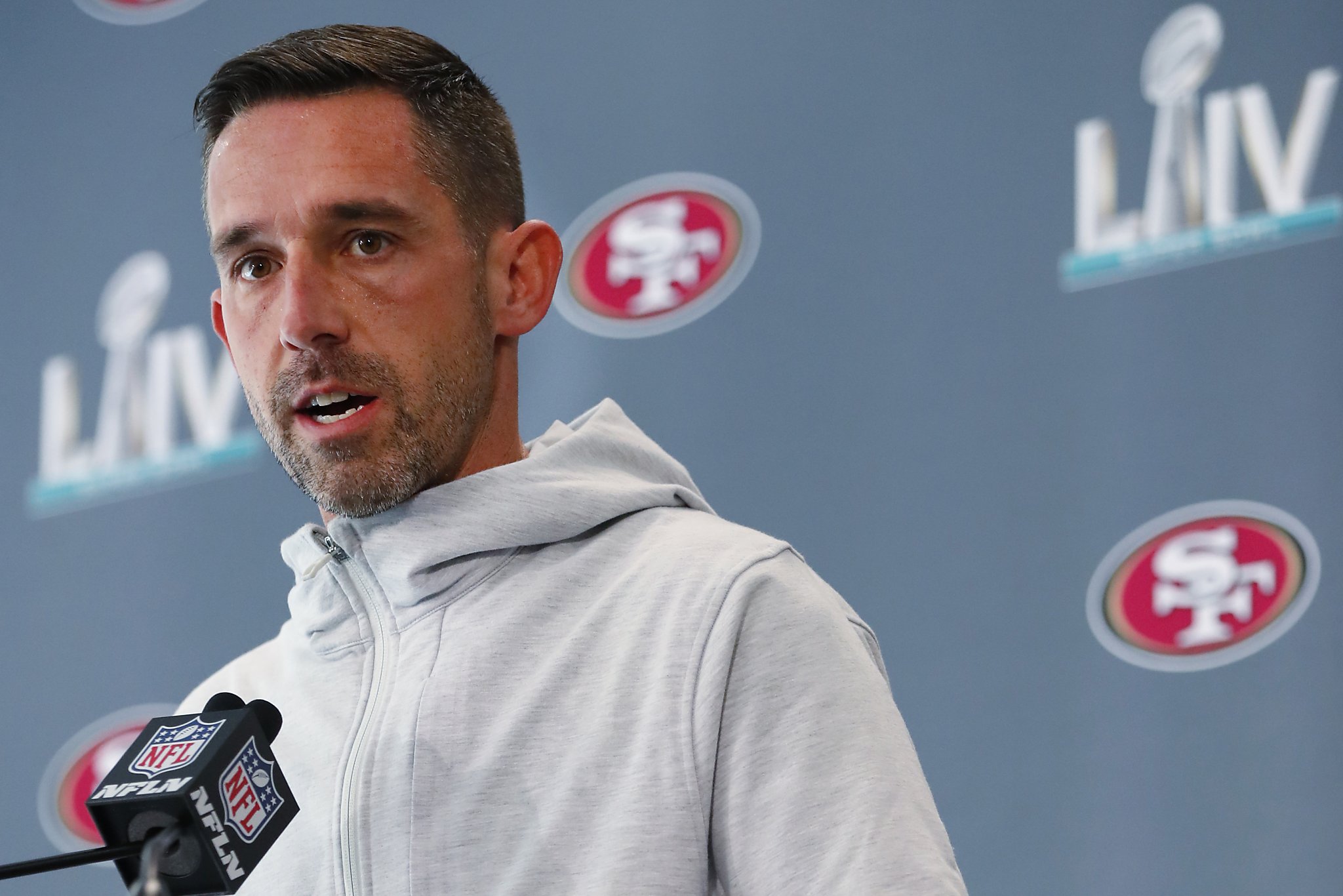 Santa Clara USAA CA. 21st Sep, 2017. Head coach Kyle Shanahan during the  NFL Football game between Los Angeles Rams and the San Francisco 49ers  41-39 lost at Levi Stadium San Francisco