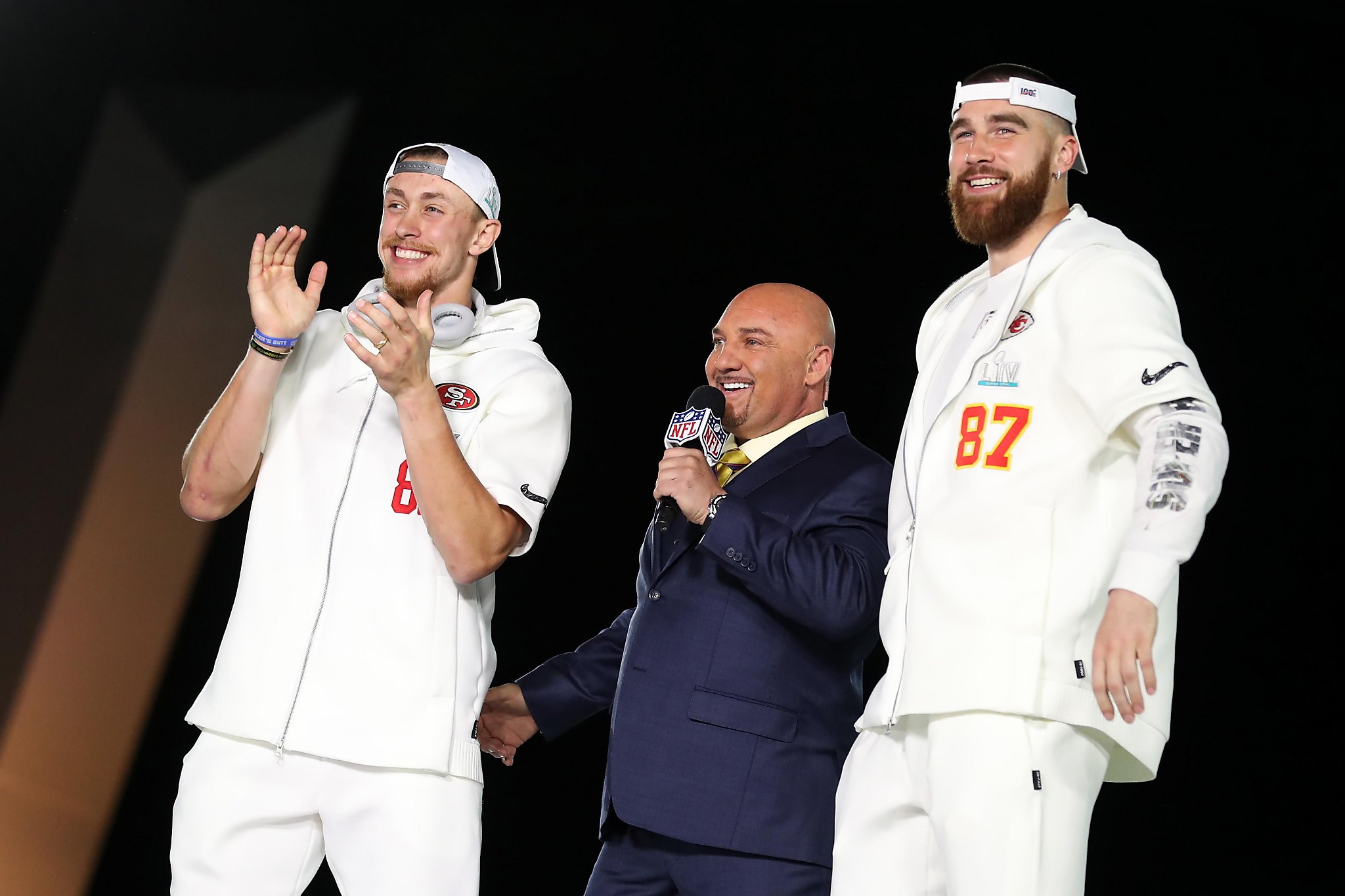 Travis Kelce mocks celebration of 49ers' George Kittle