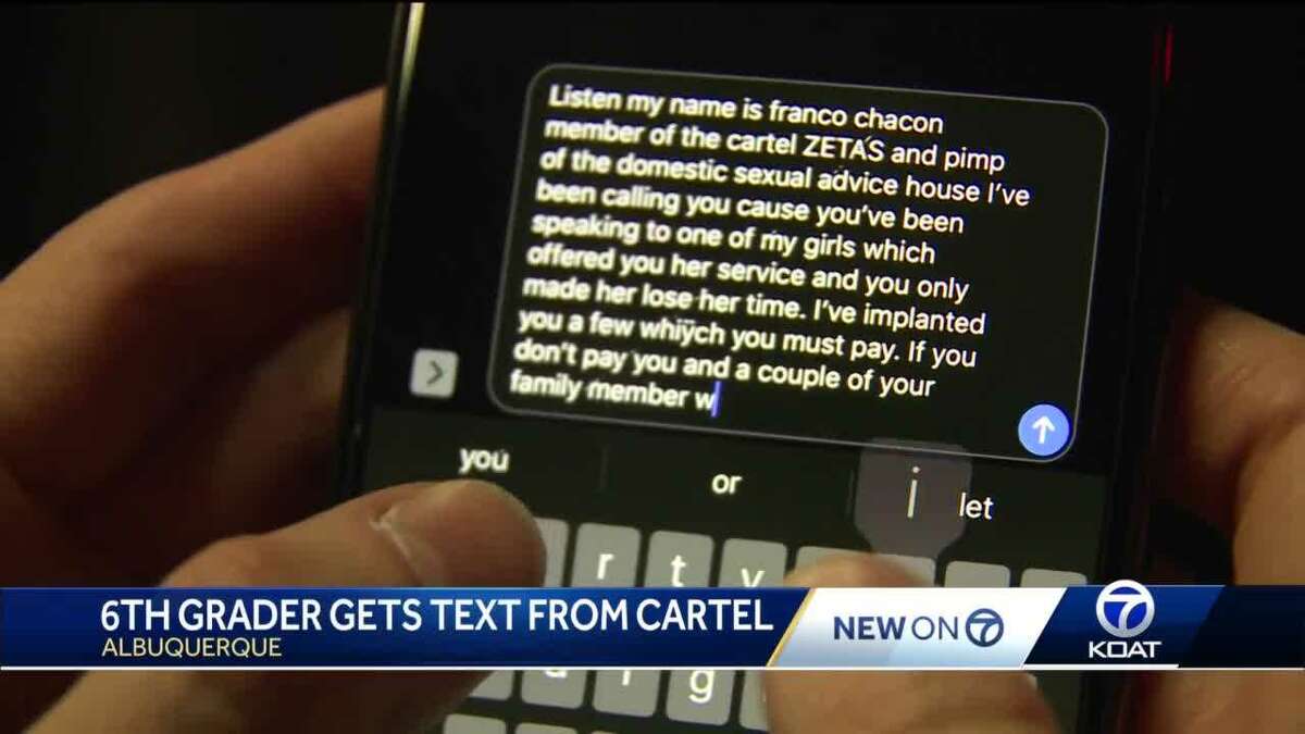 12yearold gets threatening text message from supposed drug cartel