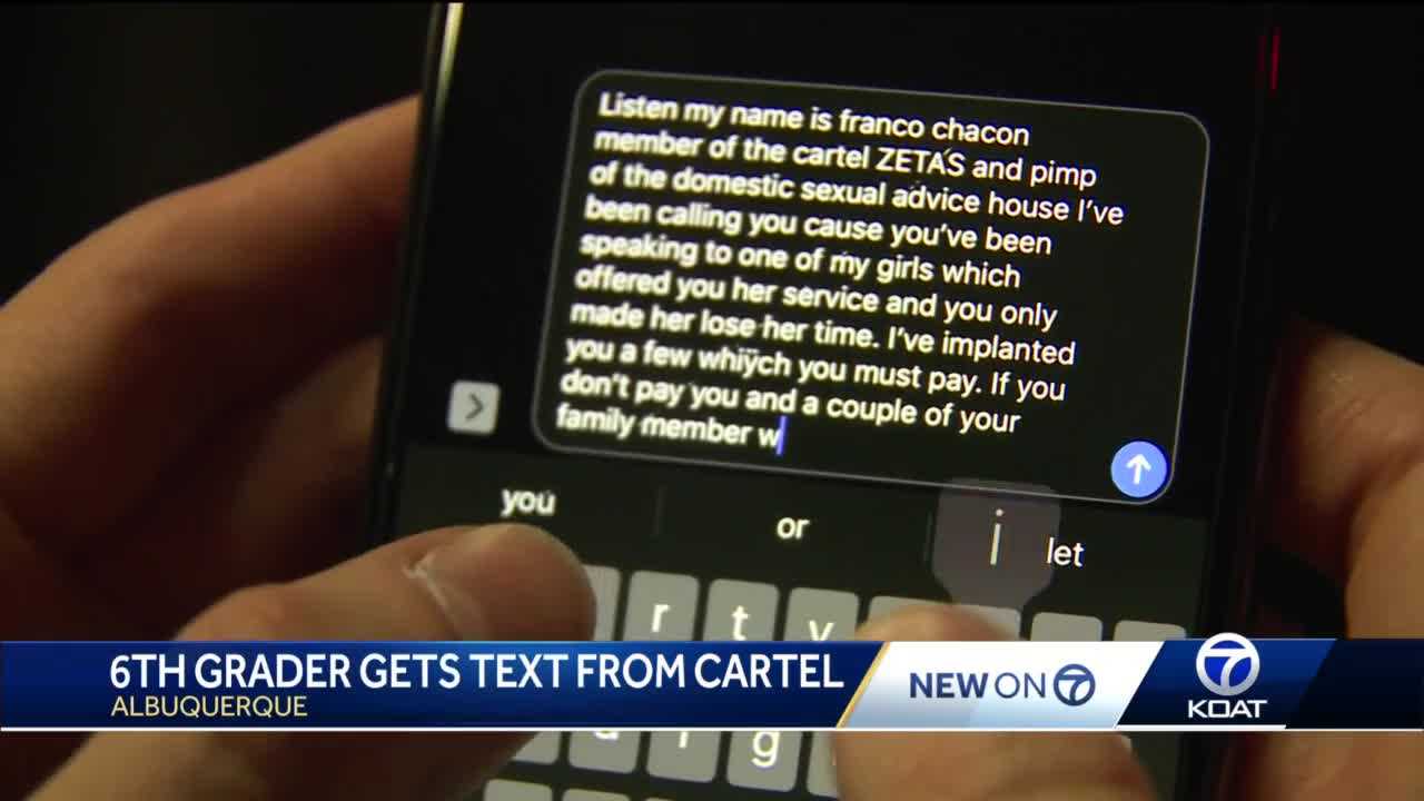 12-year-old gets threatening text message from supposed drug cartel