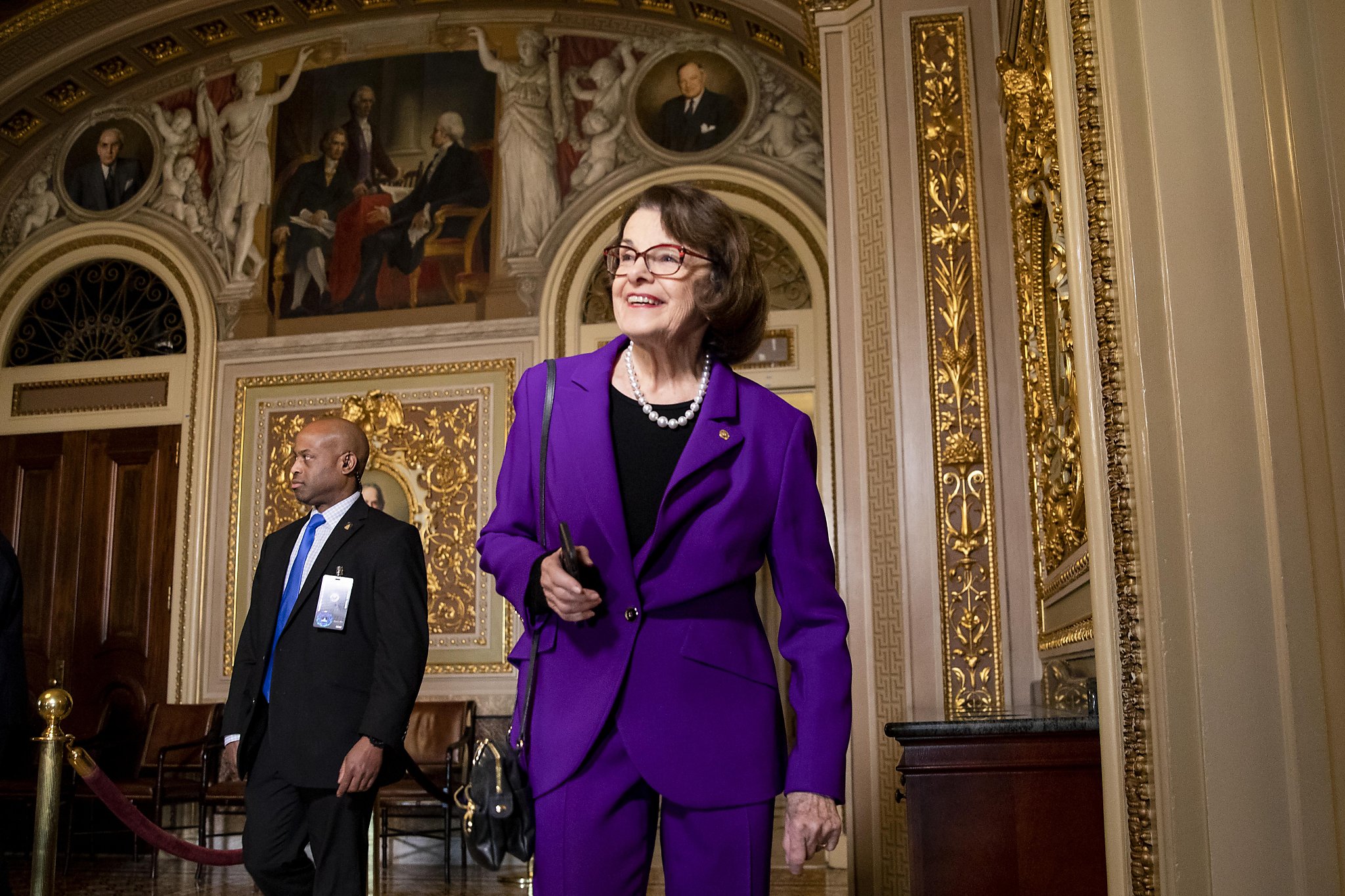 Dianne Feinstein, at 86 the oldest U.S. senator, will vote on Capitol Hill this week