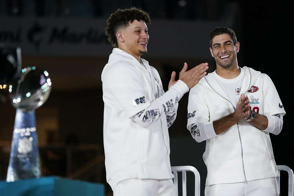 Jimmy Garoppolo Patrick Mahomes active QBS with 2 super bowl rings