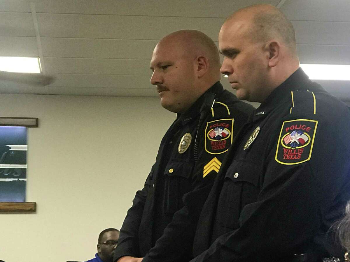 Willis officers honored for rescuing woman trapped in overturned car in ...