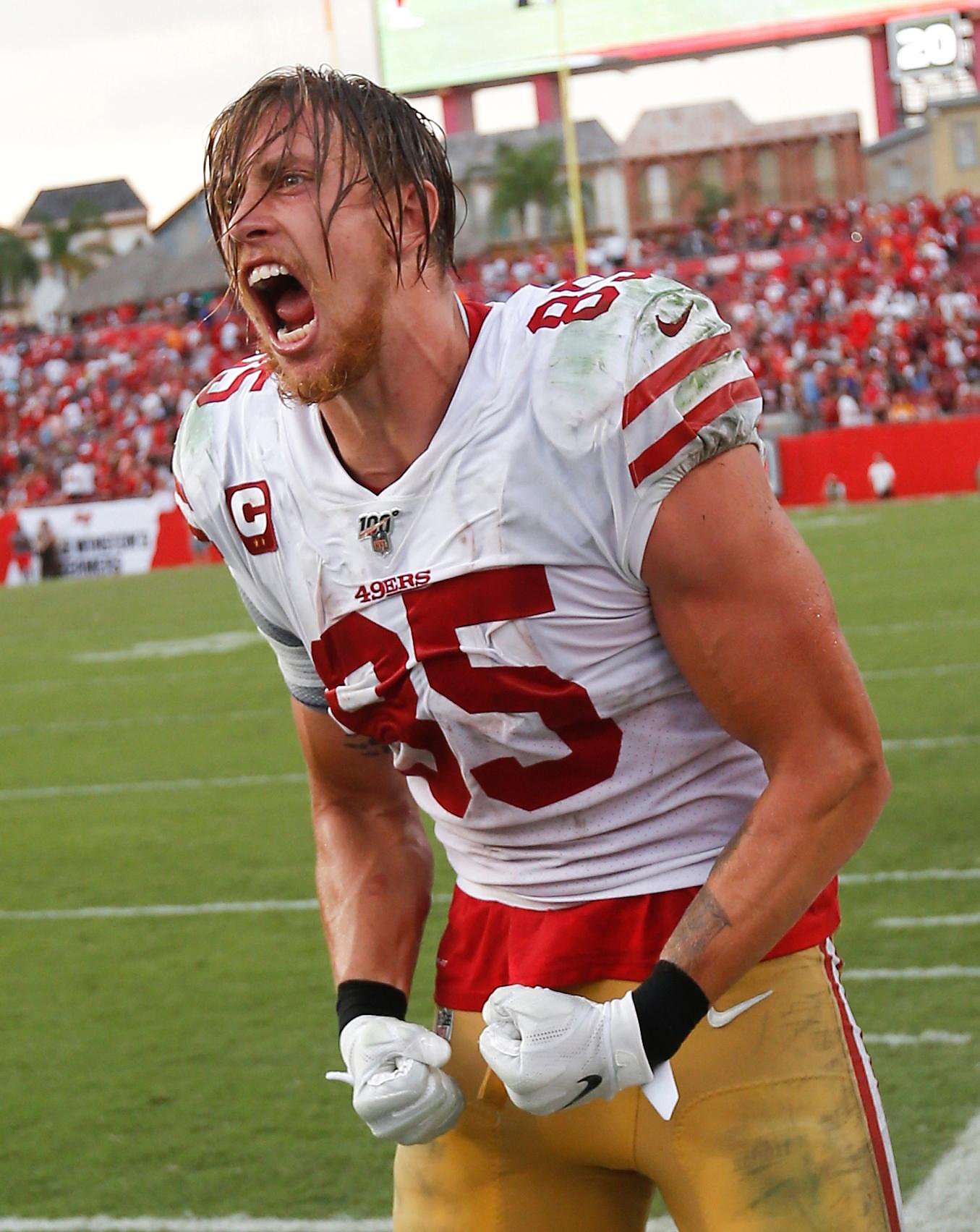 San Francisco 49ers tight end George Kittle is famously a fan of The Rock. 