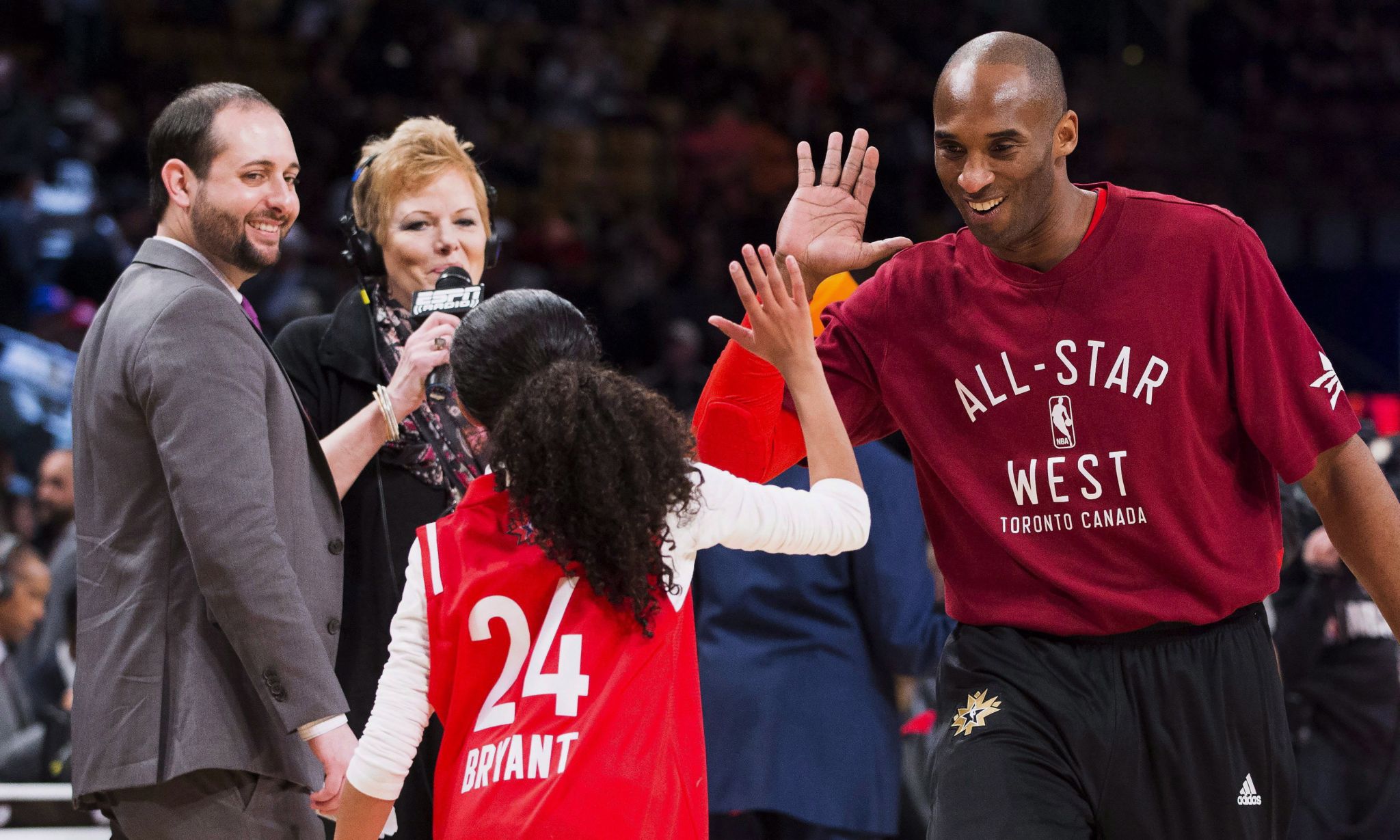 NBA All Stars to wear Kobe's No. 24 and Gianna's No. 2