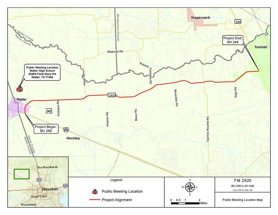 TxDOT proposes widening FM 2920 from Waller to Tomball - The Courier