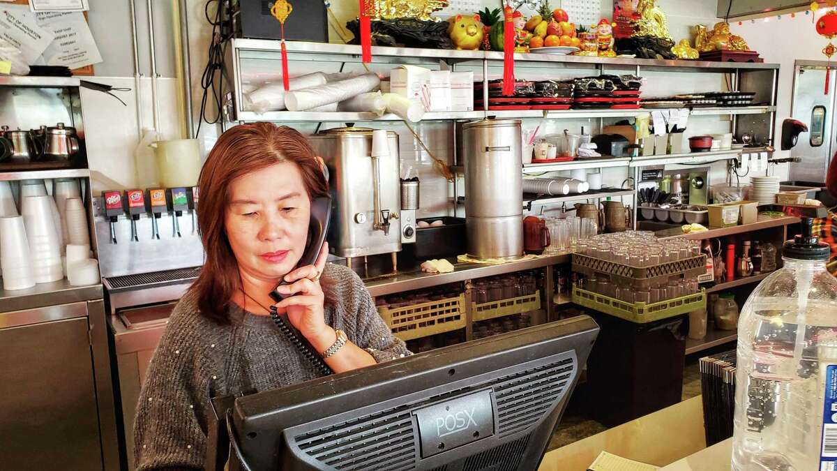 Muoi Ma, manager of Tan Tan Restaurant in Chinatown, Houston, Texas (1/31/2020).