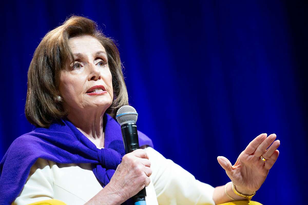 Speaker of the House Nancy Pelosi (D-Calif.) during �California Votes for Women: A Golden State Suffrage Celebration,� an event at the California Museum on Saturday, Nov. 9, 2019, in Sacramento, Calif.