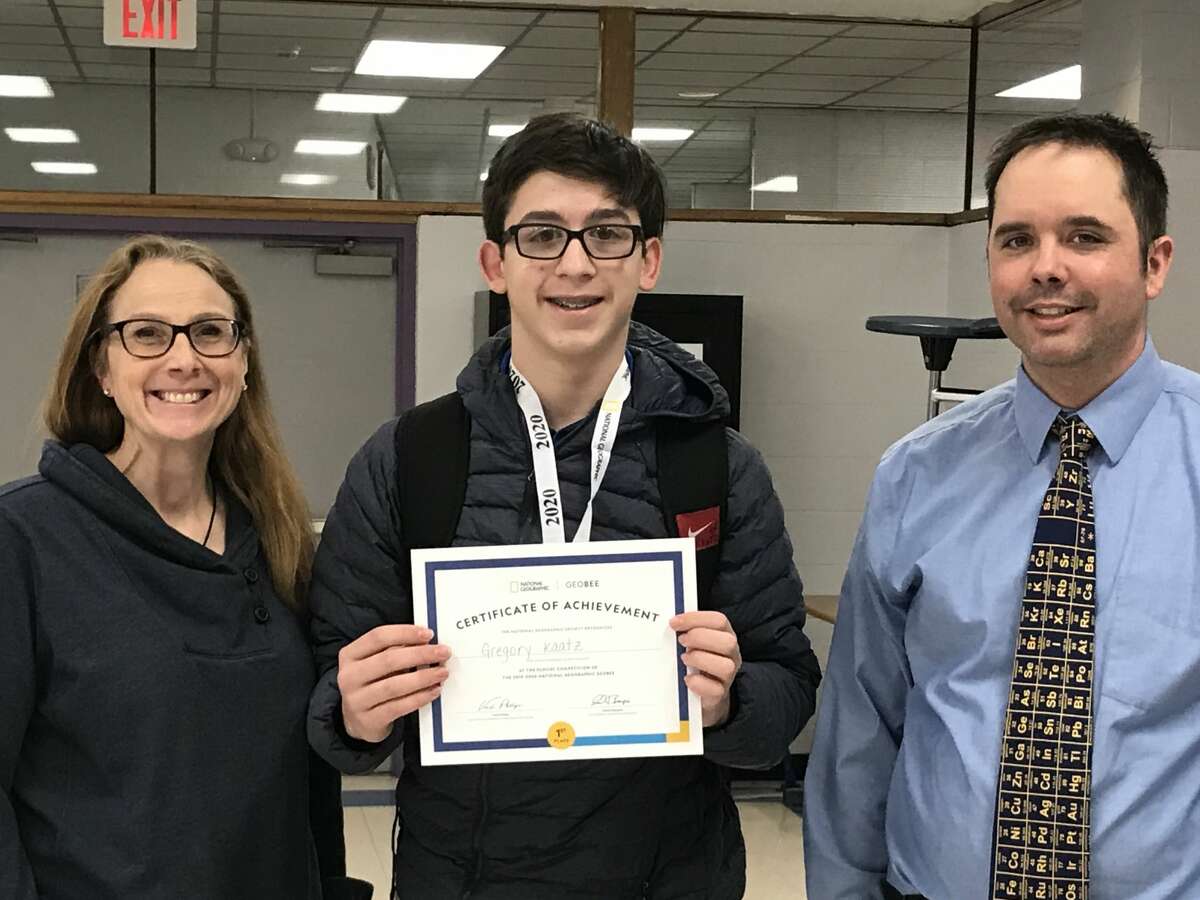 For the second time, Ballston Spa Middle School student Gregory Kaatz won the school's annual GeoBee, the first stage in the National Geographic GeoBee. The annual event, which took place on Jan. 23, featured 50 students who are preparing in their social studies class for the national competition. In addition to Kaatz, the final championship round included Cayden Billings, Donovan Calvert, Evan Farrar and Alexander Wade. As winner of the BSMS GeoBee, Kaatz advances to the next level of competition, a written examination to determine state competitors. An examination score in the top 100 will qualify him for the state level competition which will be held in April in Albany. All state champions will advance to the national championship and compete for the first prize, a college scholarship, at the national competition in May in Washington, D.C.