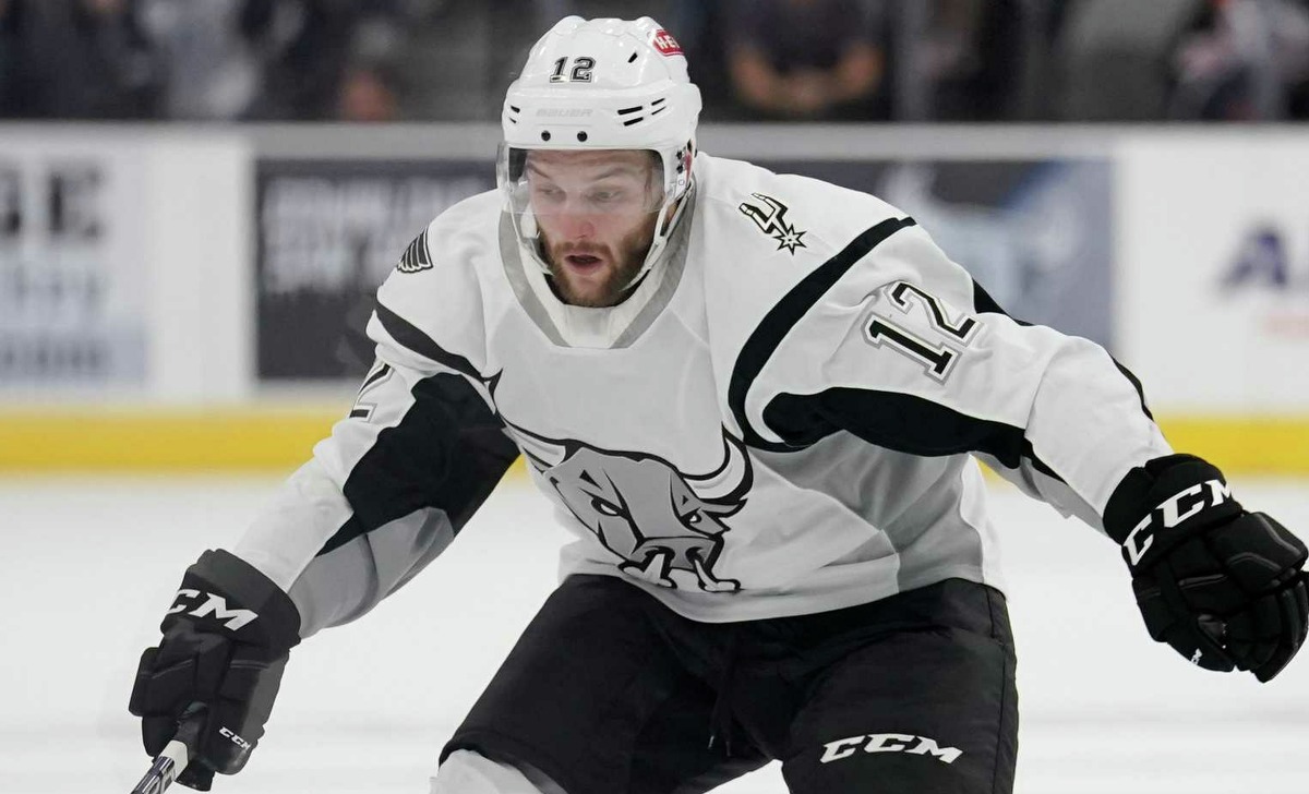 The Chicago Wolves play the San Antonio Rampage during an AHL hockey game, Saturday, Oct. 12, 2019, in San Antonio, Texas. Chicago won 2-1 in a shootout. (William J. Abate/AHL)
