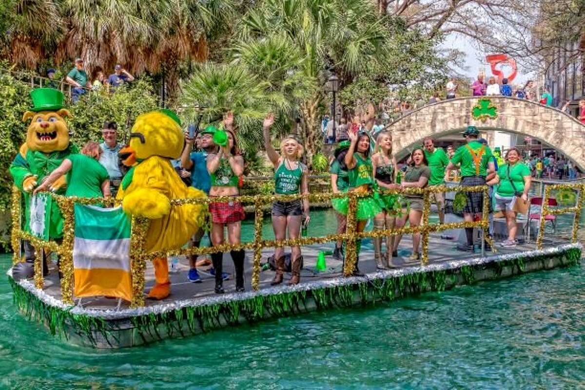 When does San Antonio dye the river green for St. Paddy's day? Here are