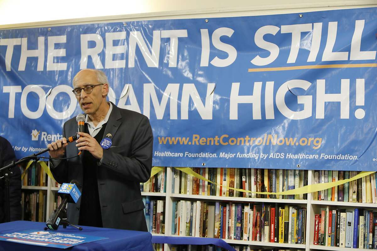 IMAGE DISTRIBUTED FOR AIDS HEALTHCARE FOUNDATION - Oakland City Councilmember District 1 Dan Kalb shows support for the Rental Affordability Act commenting on Oakland's need for rent control on Monday, Feb. 3, 2020 in Oakland, Calif. (Alison Yin/AP Images for AIDS Healthcare Foundation)