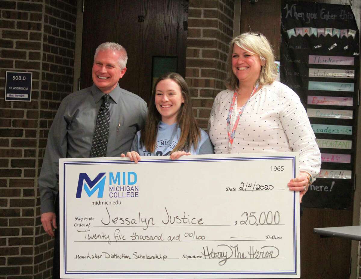 CHHS student Jessalyn Justice was awarded the Laker Distinction Scholarship for $25,000. (Pioneer photo/Catherine Sweeney)