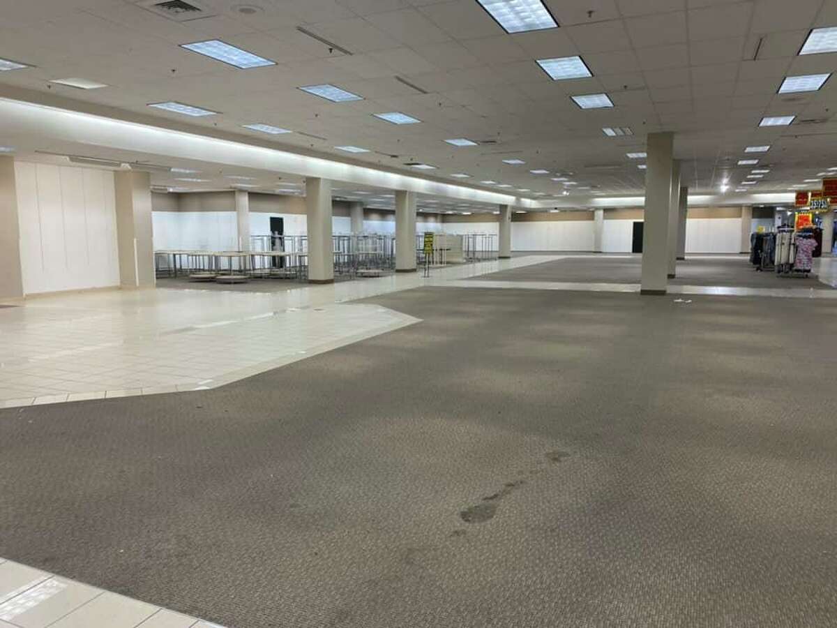 Photos shared by New Republic of San Antonio show the once bustling department store decimated to only a handful of products and racks Monday night. The South Park Mall store was the only one in Texas affected by the decision to close 96 Sears and Kmart locations. Transformco, the parent company of the two brands, announced the "difficult" decision in November 2019, citing an effort to "streamline" efforts in the face of "a difficult retail environment and other challenges."