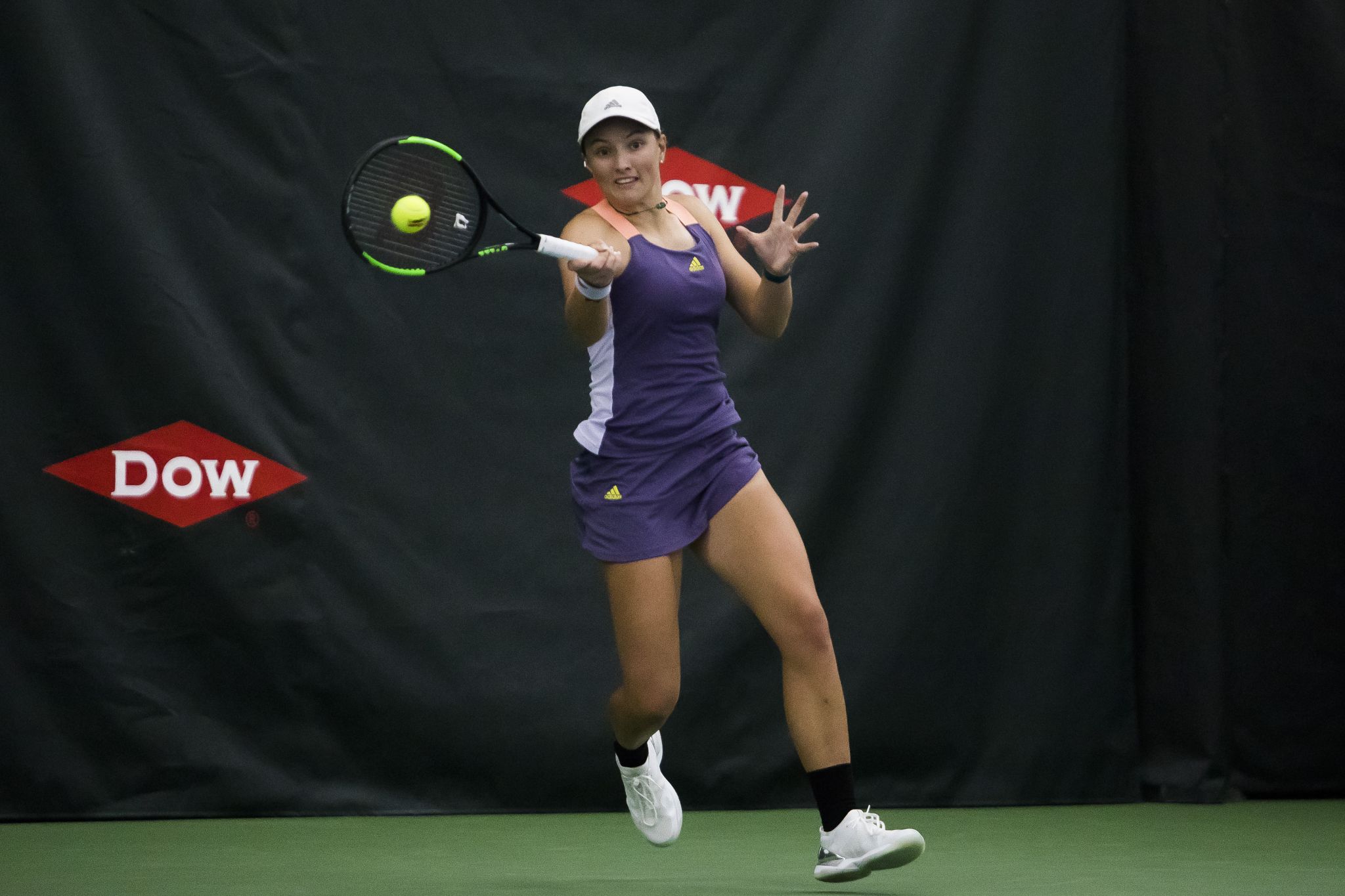 Ellie Coleman Of Midland Vs Yanina Wickmayer Of Belgium In Dow Tennis