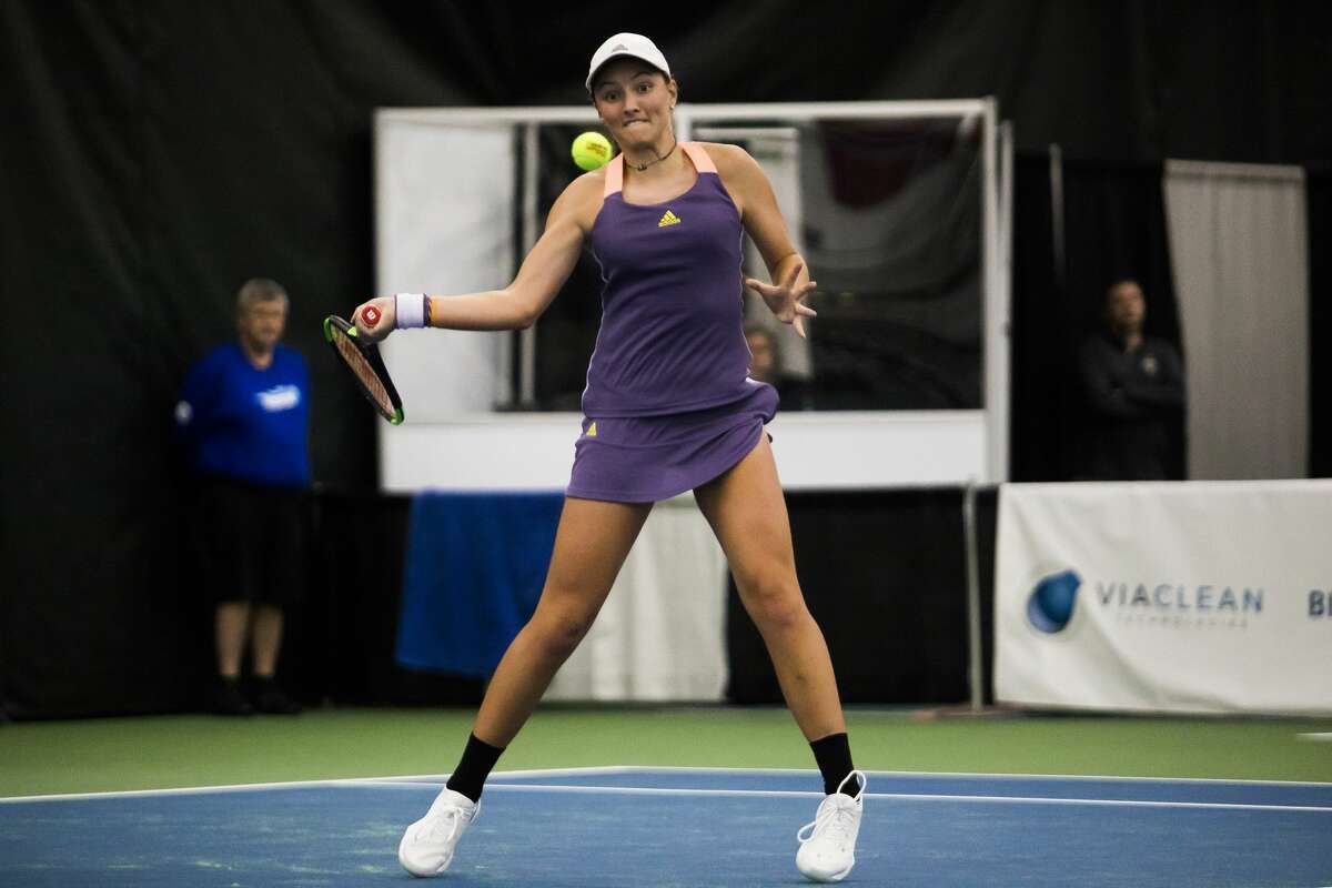 Ellie Coleman Of Midland Vs Yanina Wickmayer Of Belgium In Dow Tennis