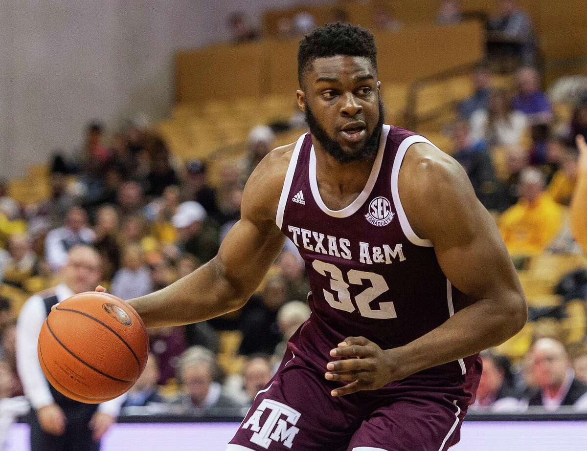 Josh Nebo led Texas A&M with 18 points in Tuesday night’s victory over Missouri.