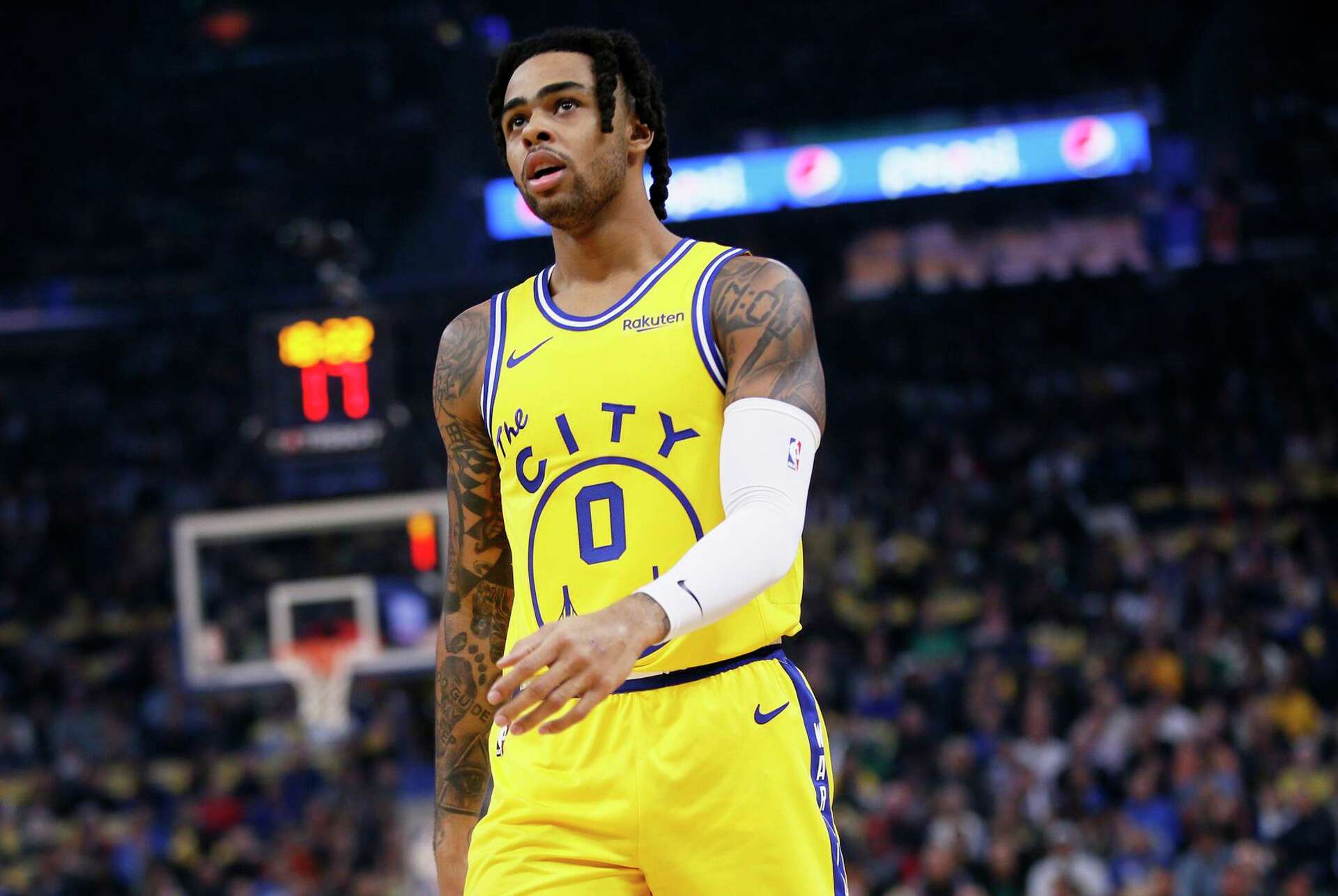 D'Angelo Russell ゲームジャージ(2025 Away)M D'Angelo Russell vs Pacers 22 pts 6 ast 1 stl | Mar 20, 2025