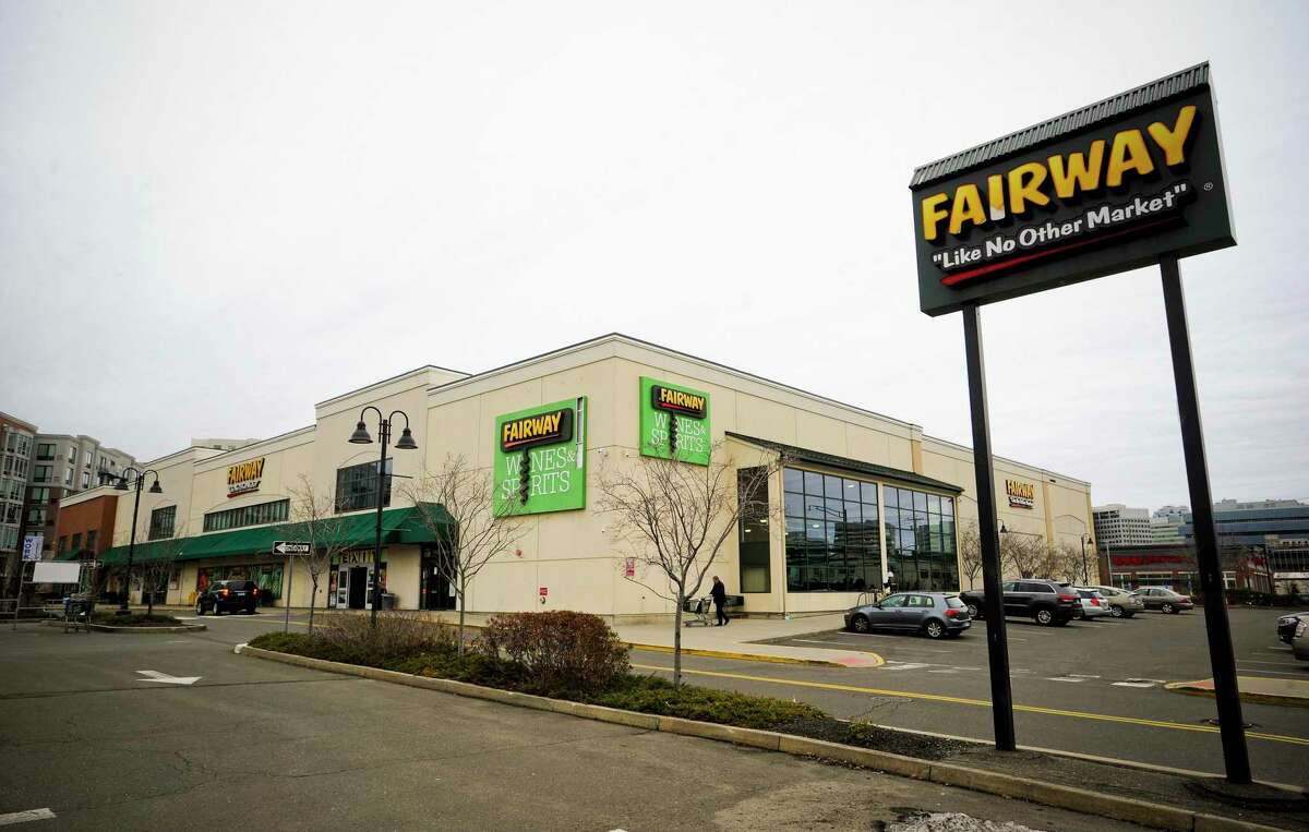 Fairway Market has a supermarket and wine store at 689-699 Canal St., in Stamford, Conn. The stores could shut down and more than 100 employees could be laid off in June 2020, if buyers are not found, according to Fairway officials.