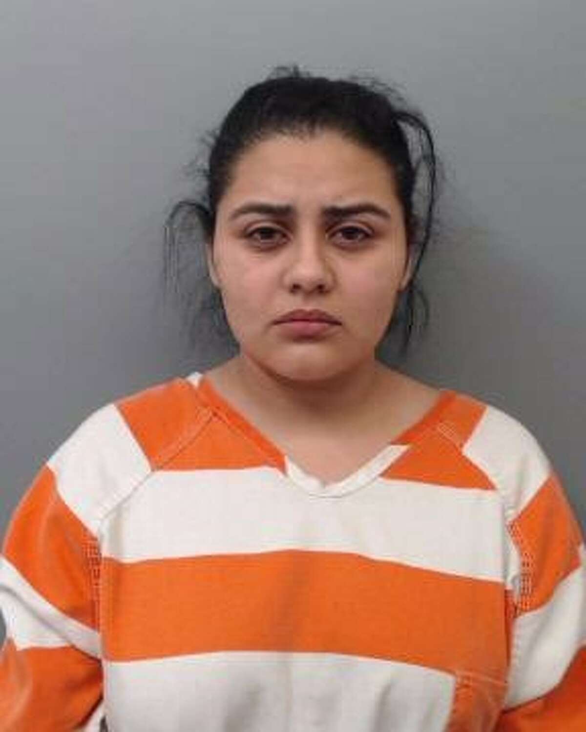 Luz Nallely Herrera, 28, was arrested and charged with reckless driving in the 10000 block of Frontage Road.
