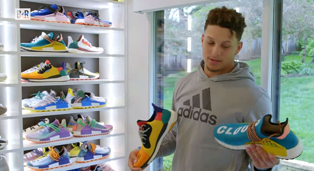 Patrick Mahomes had a huge closet built for his trophy shoes