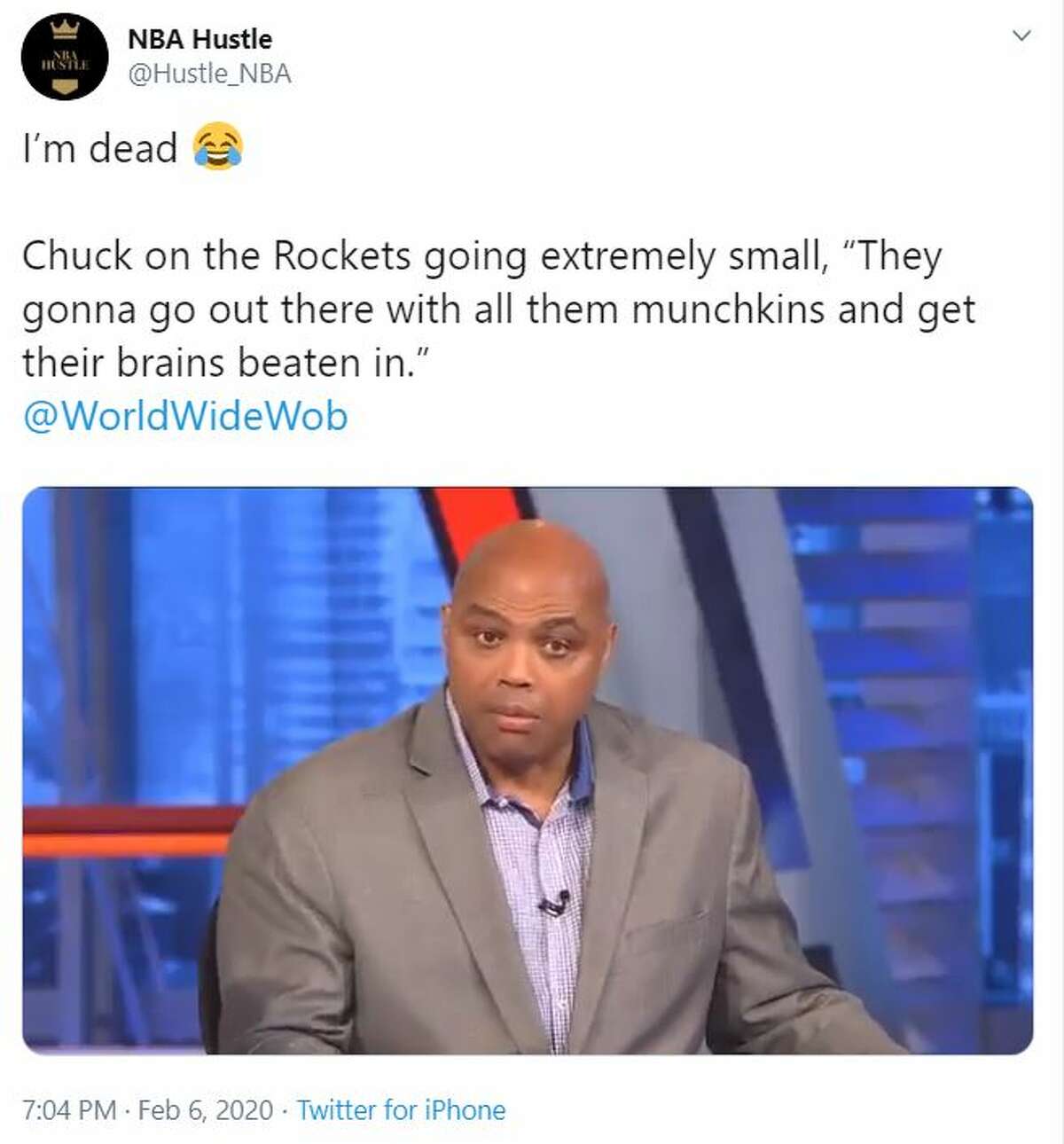 Lakers, Charles Barkley roasted by memes after 'munchkin' Rockets win on TNT