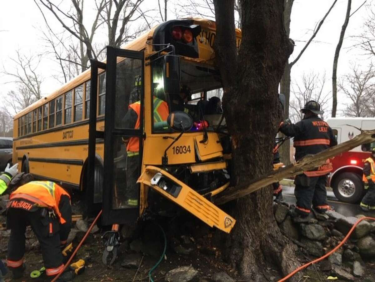 Westport bus accident sends one to hospital