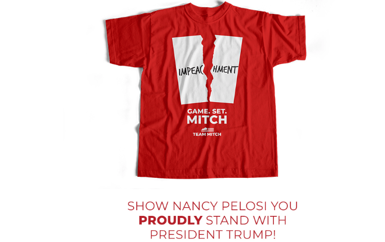 Mitch Mcconnell Is Selling Pelosi Inspired Impeachment T Shirts Houstonchronicle Com