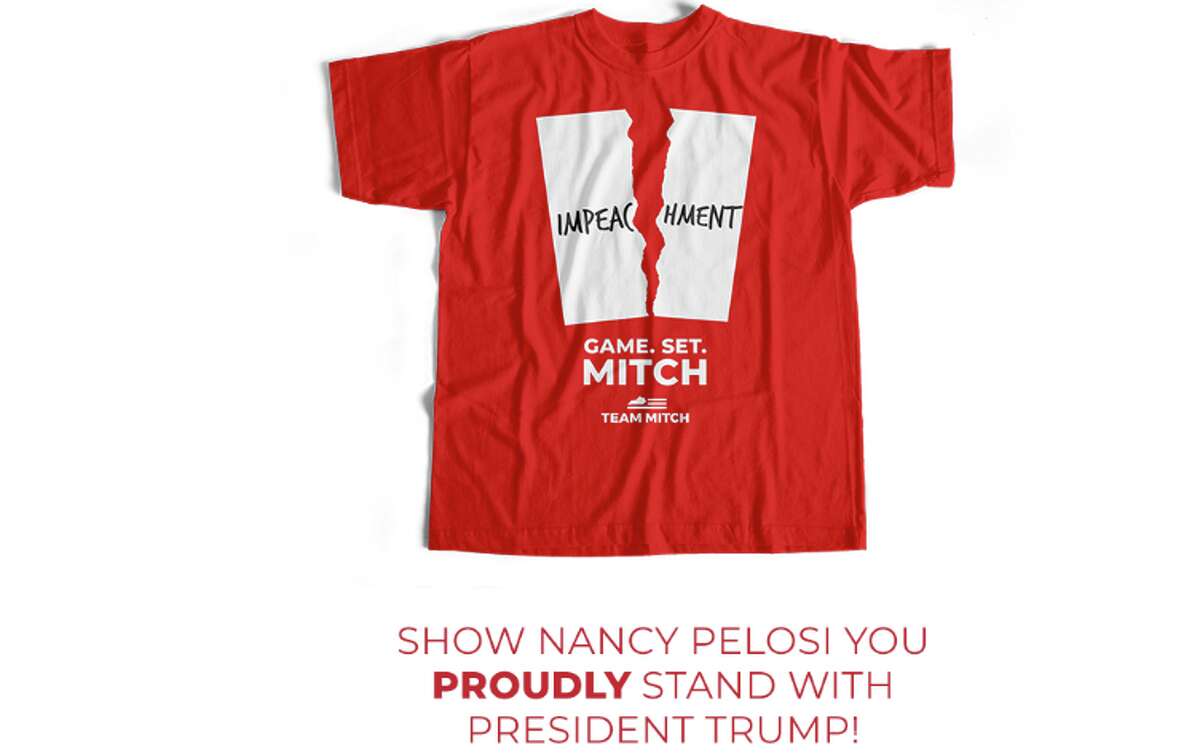 mangfoldighed pant løgner Mitch McConnell is selling Pelosi-inspired 'impeachment' t-shirts