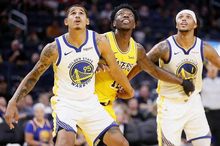 A close-up of tattoos on the arm of Golden State Warriors guard D