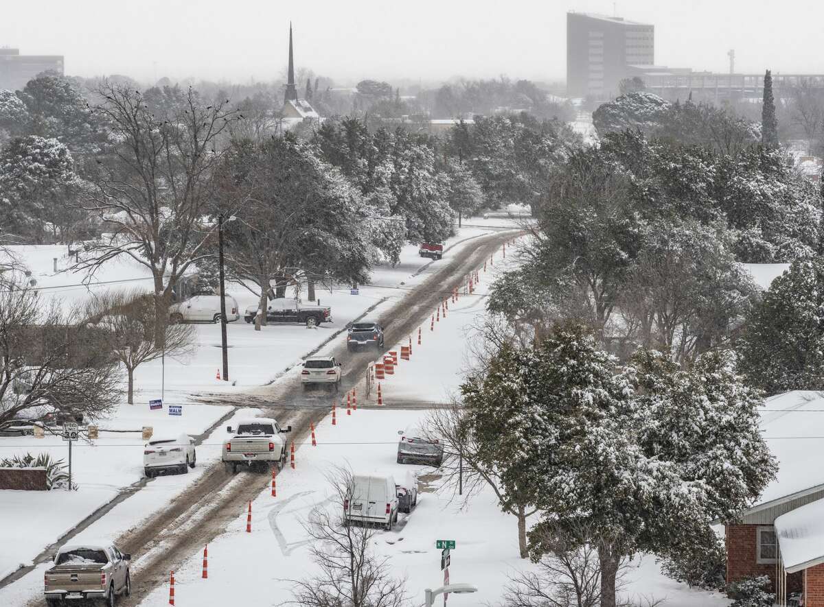 Midland and much of the Permian Basin was covered in snow on Wednesday, February 5, 2020.