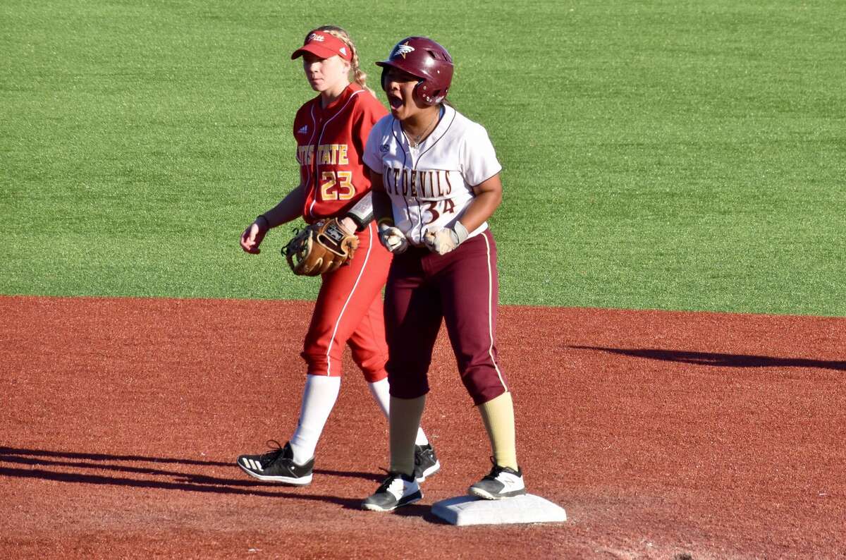 Briana Arredondo had two home runs, two doubles and RBIs in five innings Friday in TAMIU’s 15-2 win over Texas Woman’s.