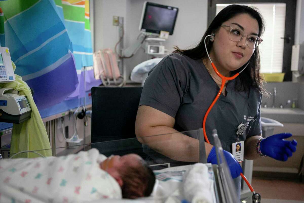 Brianna Bal is a student at medical student at UT Health San Antonio. At its Joe R. and Teresa Lozano Long School of Medicine, Hispanic students make up 20.4 percent of the enrollment — a higher percentage than other medical schools in the country.