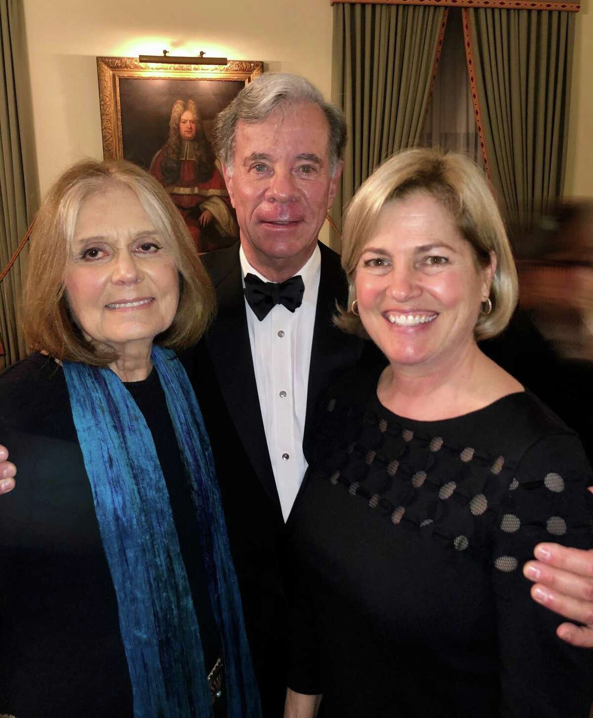 Journalist Gloria Steinem with Dr. Darrick Antell and his wife Dr. Lisa Antell at a dinner with the Medical Strollers at the Union Club in NYC last month.