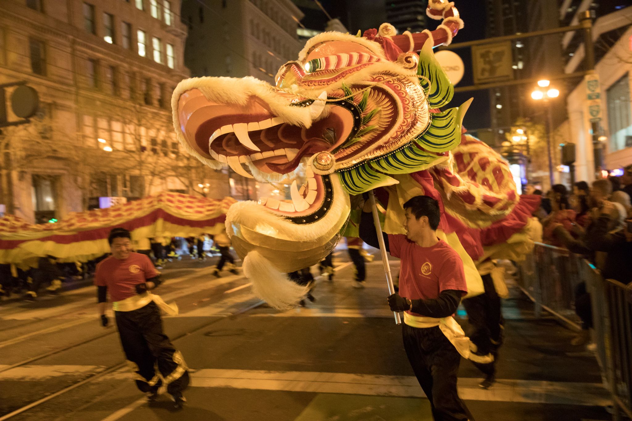 Fireworks, dragons usher in Chinese New Year Parade in SF