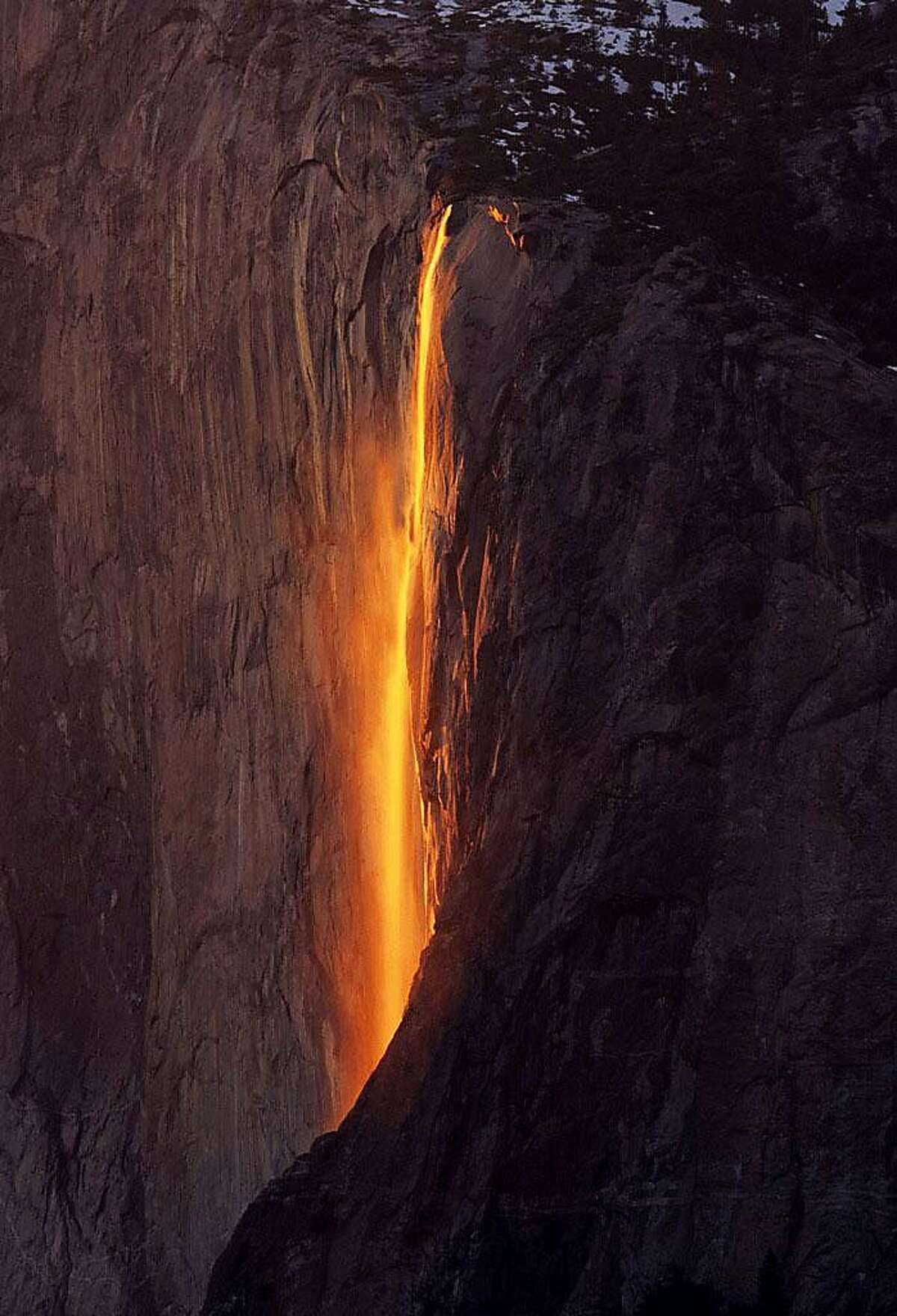 Yosemite firefall.