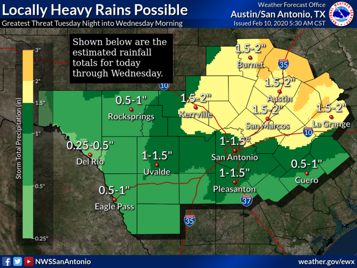 NWS Hail, severe storm system coming to San Antonio on Monday