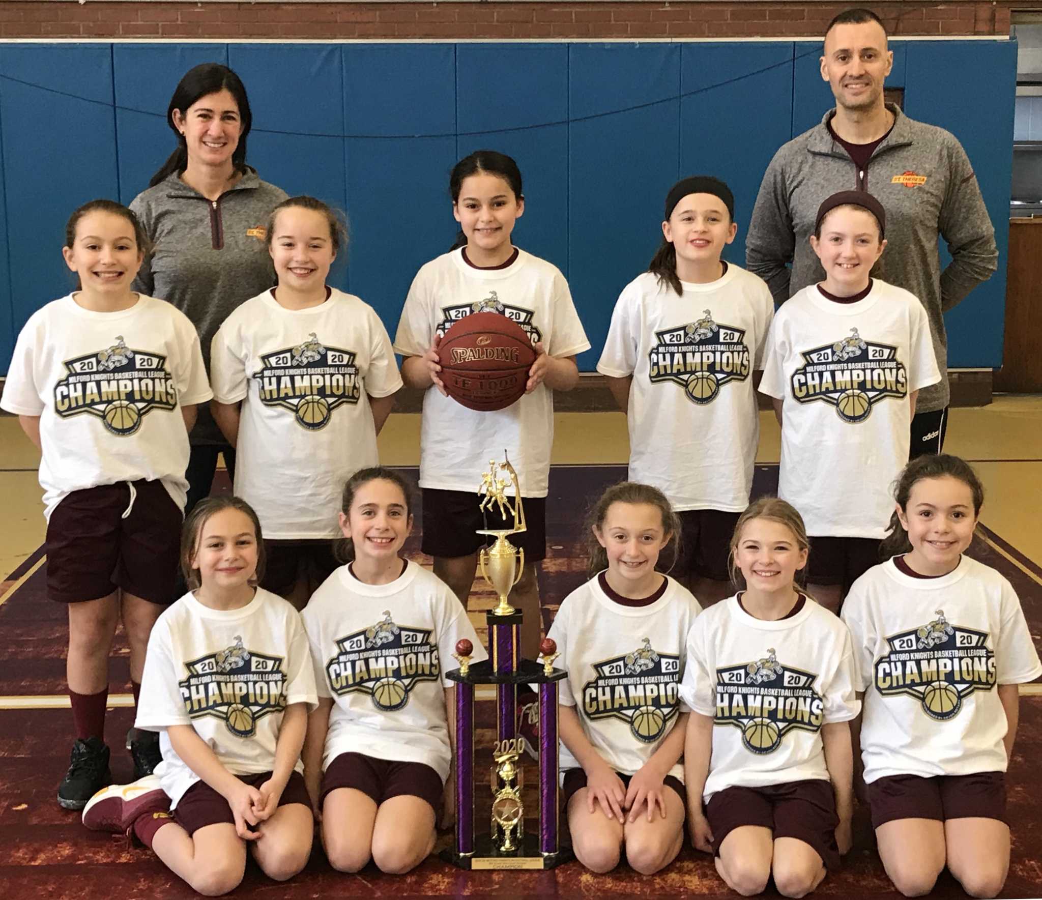 Unbeaten St Theresa Girls Basketball Team Wins Title Trumbull Times