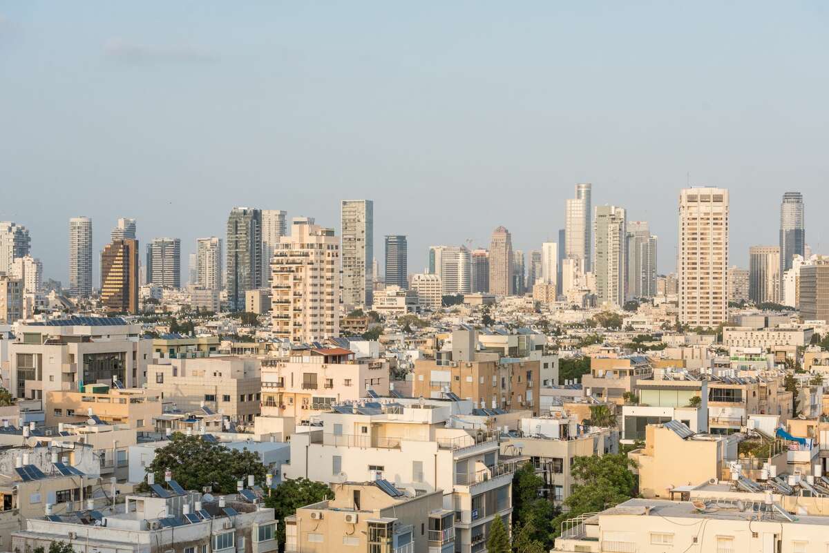Israel, Tel Aviv-Yafo, cityscape - 2nd may 2017 (Photo by Michael Jacobs/Art in All of Us/Corbis via Getty Images)