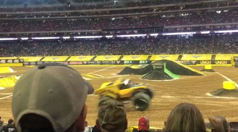 Monster Truck Launches Large Rod Into Crowd At Houston Jam