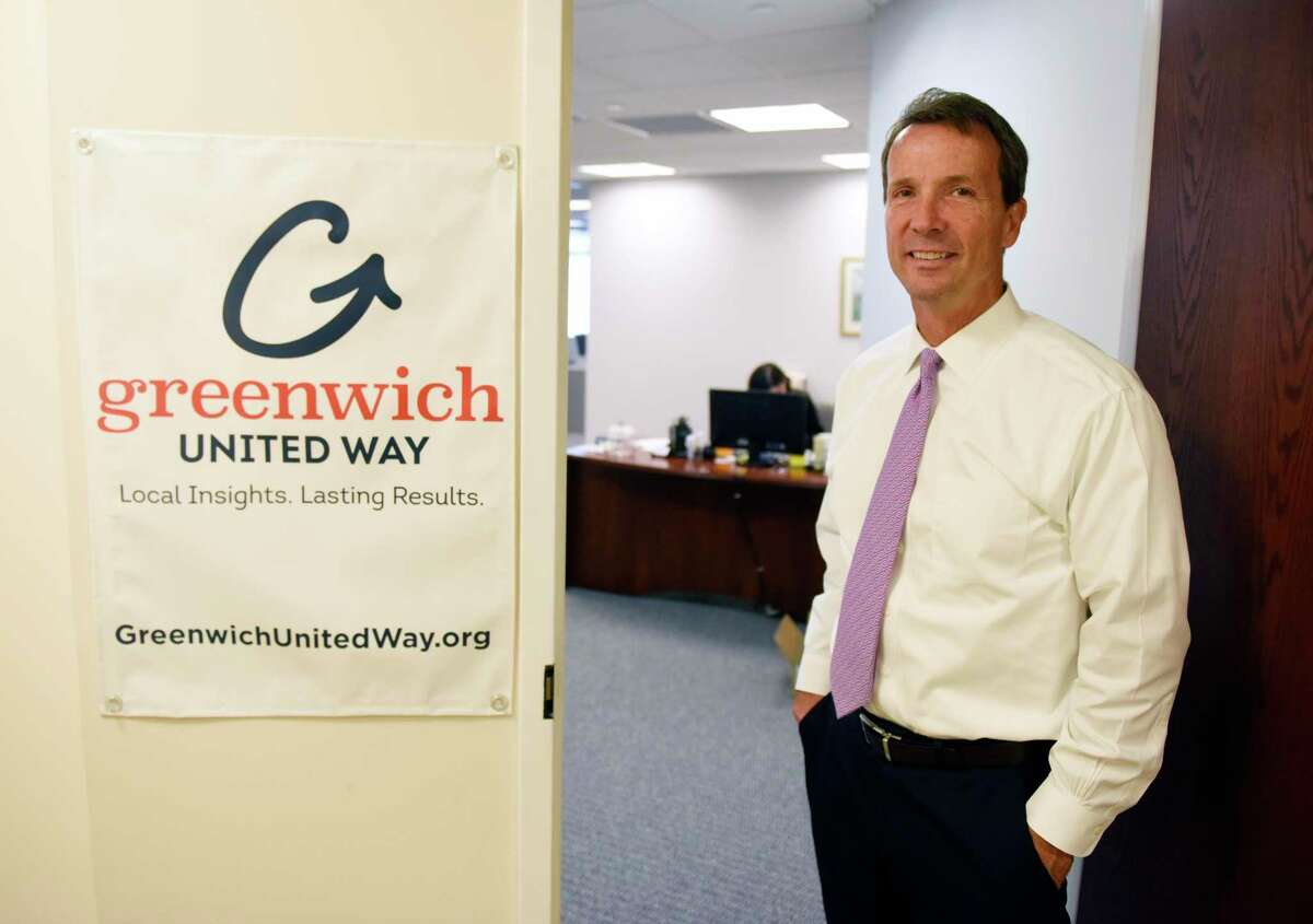 Greenwich United Way CEO David Rabin poses in the United Way's new office space at 500 West Putnam Ave. in Greenwich, Conn. Thursday, Aug. 10, 2017.